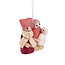 Filz Weihnachtshänger Jozef & Maria cyclaam/oud roze