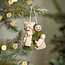 Filz Weihnachtshänger Jozef & Maria groen/creme