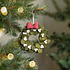 Sjaal met Verhaal Filz Weihnachtshänger Krans Mistletoe met Strik