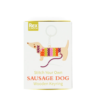 Rex London Sticke deinen eigenen Schlüsselanhänger Sausage Dog