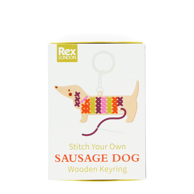 Sticke deinen eigenen Schlüsselanhänger Sausage Dog