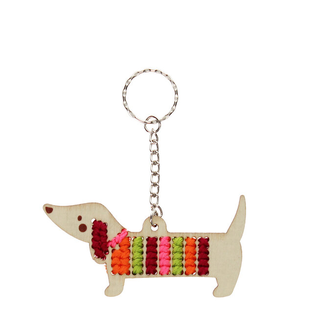 Sticke deinen eigenen Schlüsselanhänger Sausage Dog