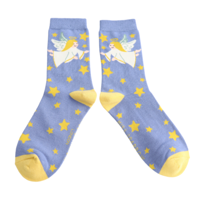 Miss Sparrow Socks Bamboo Angel denim