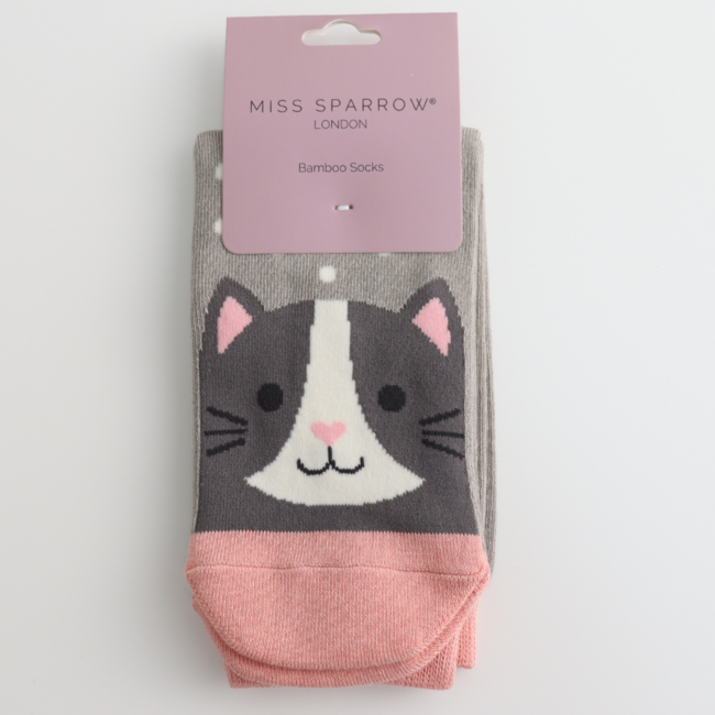 Socken Bamboo Cool Cat light grey