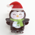 Red Cuckoo Haarklammer Xmas Penguin