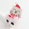 Red Cuckoo Hair Claw Clip Xmas Cat