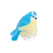 Red Cuckoo Hair Claw Clip Bluetit