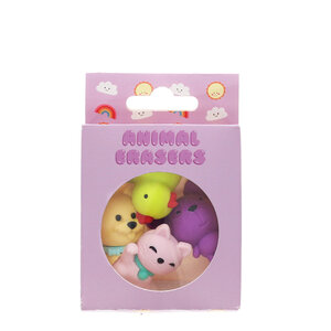 Rex London Erasers Animals Set of 4
