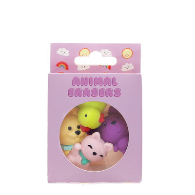 Rex London Erasers Animals Set of 4