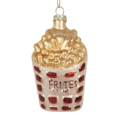 Clayre & Eef Christmas Decoration  French Fries Glass