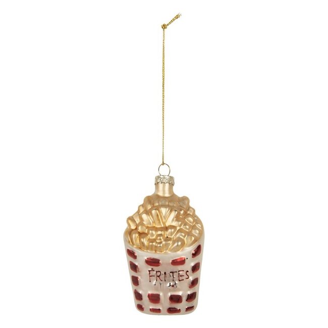 Christmas Decoration  French Fries Glass