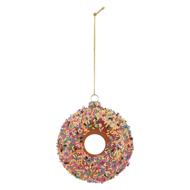 Weihnachtsdekoration Donut Glass