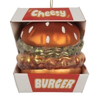 Clayre & Eef Weihnachtsdekoration Cheesy Burger Glass