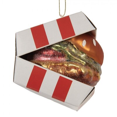 Clayre & Eef Weihnachtsdekoration Cheesy Burger Glass