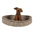 Clayre & Eef Felt Bowl Dog Grey