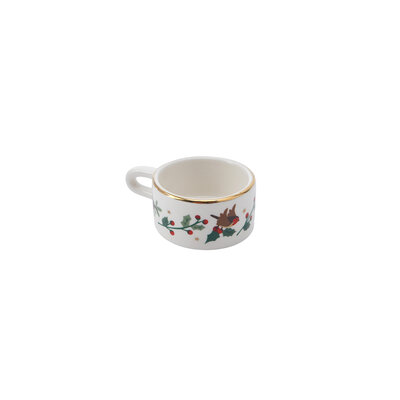 CGB Giftware Tealight Holder Deck the Halls Robin