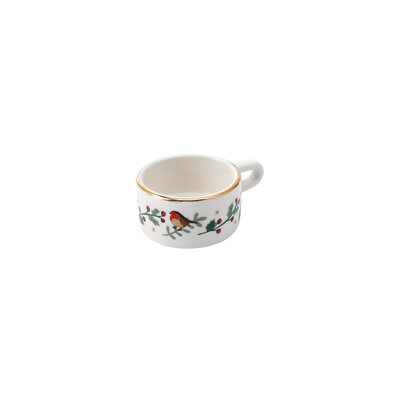 CGB Giftware Teelichthalter Deck the Halls Robin