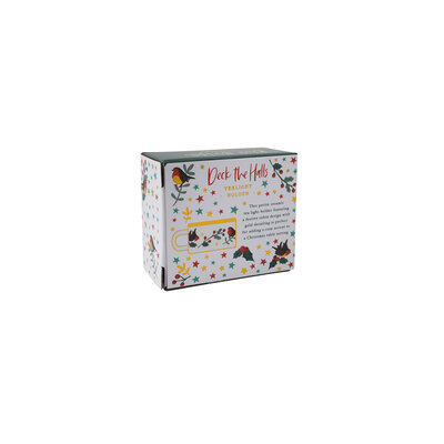 CGB Giftware Tealight Holder Deck the Halls Robin