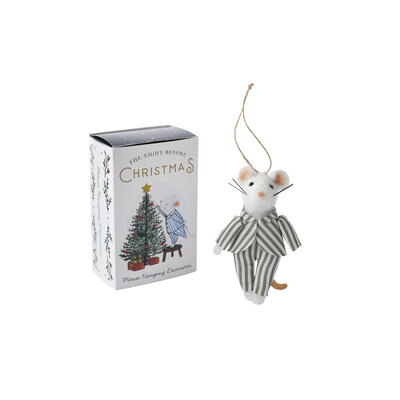 CGB Giftware Felt Christmas Hanger Mouse in Giftbox  "The Night.."