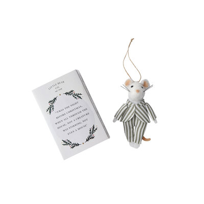 CGB Giftware Felt Christmas Hanger Mouse in Giftbox  "The Night.."