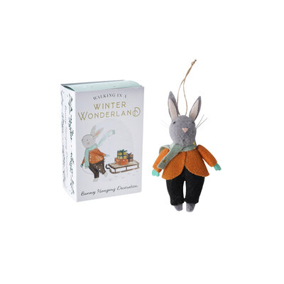 CGB Giftware Felt Christmas Hanger Mouse in Giftbox  "Walking in a..."