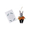 Filz Weihnachtshänger Bunny in Giftbox "Walking in a..."