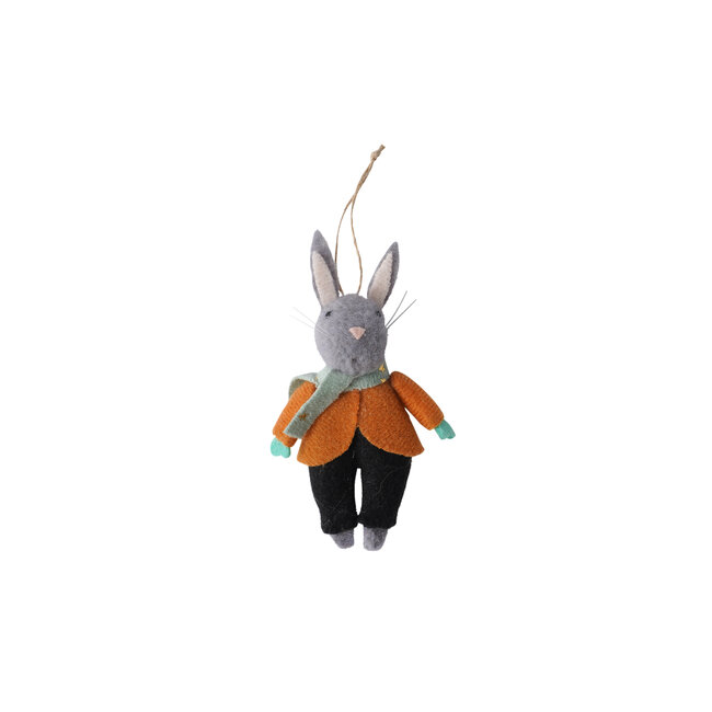 Felt Christmas Hanger Bunny in Giftbox "Walking in a..."