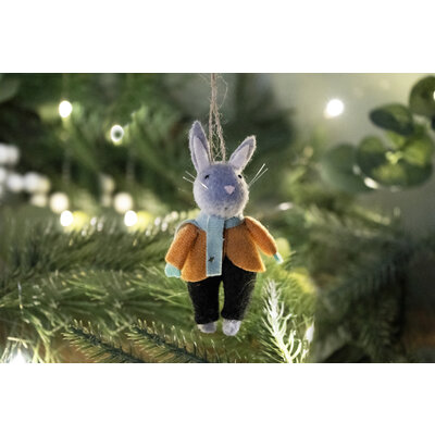 CGB Giftware Felt Christmas Hanger Mouse in Giftbox  "Walking in a..."