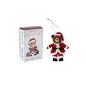 CGB Giftware Felt Christmas Hanger Bear in Giftbox  "Here comes..."
