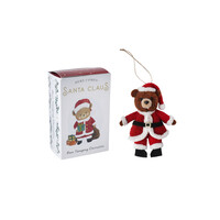 CGB Giftware Felt Christmas Hanger Bear in Giftbox  "Here comes..."