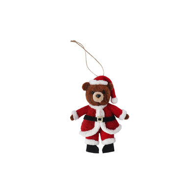 CGB Giftware Felt Christmas Hanger Bear in Giftbox  "Here comes..."
