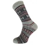 Gemjar Socks Men Wollmix Nordic grey/burgundy/blue