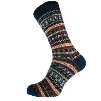 Gemjar Socken Men Wollmix Nordic blue/brown/orange