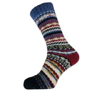 Joya Socken Men Wollmix Nordic blue/burgundy