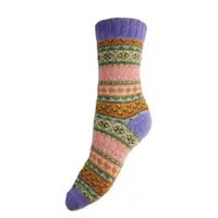 Gemjar Socken Wollmix Scandi purple/pink