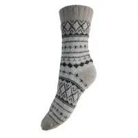 Joya Socken Wollmix Scandi grey/pale blue