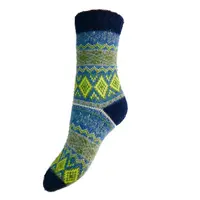 Gemjar Socken Wollmix Scandi blue/yellow
