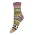 Gemjar Socken Wollmix Scandi olive/purple