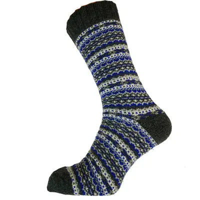 Gemjar Socken Men Wollmix Nordic grey/blue/cream
