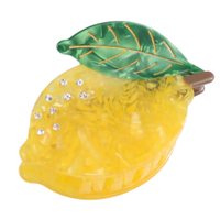 Red Cuckoo Hair Claw Clip Lemon