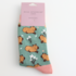 Miss Sparrow Socken Bamboo Cute Capybara green