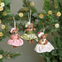 Sjaal met Verhaal Felt Christmas Hanger Mevrouw Beer oudroze