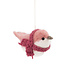 Sjaal met Verhaal Felt Christmas Hanger Vogeltje oudroze