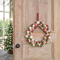 Sjaal met Verhaal Christmas Wreath Viltballetjes Mistletoe Dreams