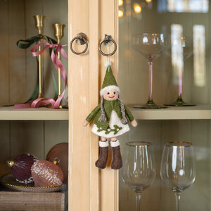 Sjaal met Verhaal Felt Christmas Hanger Meisje Mistletoe