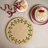 Sjaal met Verhaal Felt coaster 35 cm rond Mistletoe