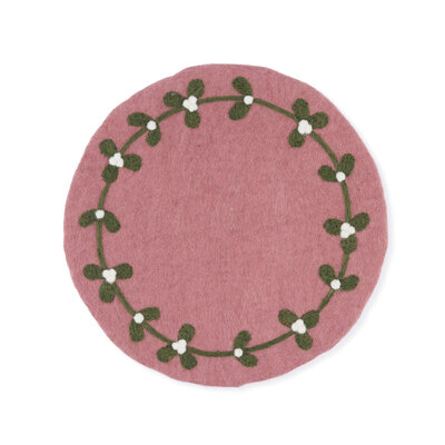 Sjaal met Verhaal Filz-Untersetzer 35 cm rond Mistletoe Dreams