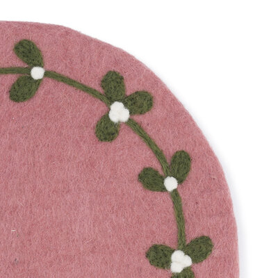 Sjaal met Verhaal Filz-Untersetzer 35 cm rond Mistletoe Dreams