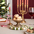 Sjaal met Verhaal Felt coaster 20 cm rond Bolletjes Mistletoe