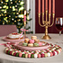 Sjaal met Verhaal Filz-Untersetzer 40 cm rond Bolletjes Mistletoe Dreams